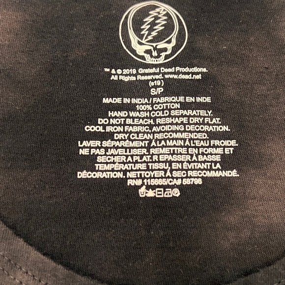 GRATEFUL DEAD BLACK FRINGED TANKTOP - Picture 3 of 4